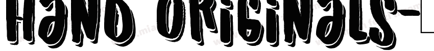 Hand Originals字体转换